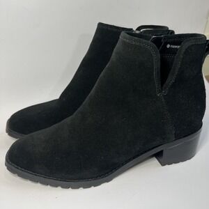 Blondo Bootie Waterproof Villa Ankle Zip Women 7M Black Leather‎ B7309